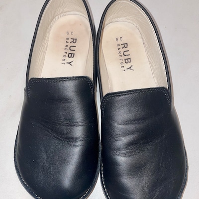 Barefoot Black Shoes Women, Minimalist Loafer, Rubber Sole Moccasins ...