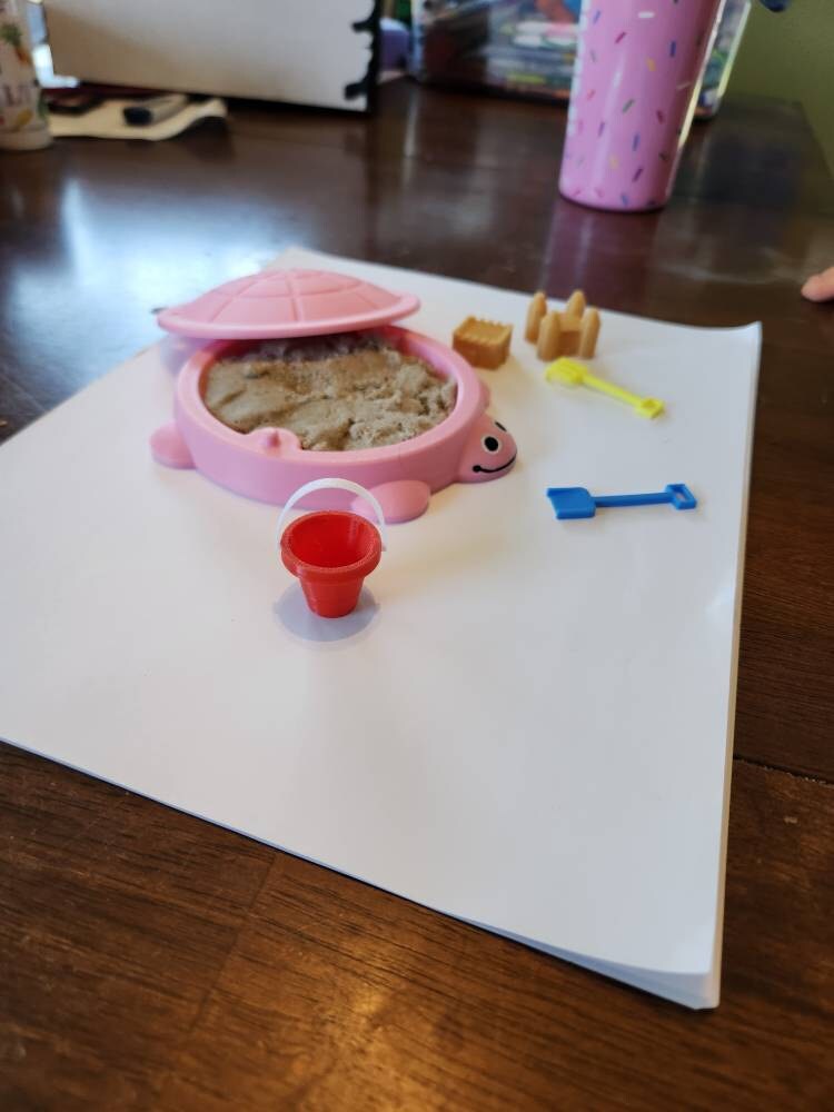 Personalized Name Mini Turtle Sandbox, Custom Turtle Storage Container, Kids Room Decor, Sensory Desk Toy, Nostalgia Gift