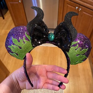 Maleficent Mickey Mouse Ears Maleficent Mouse Ears Maleficent - Etsy