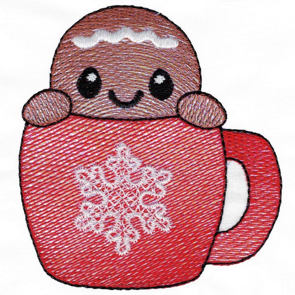 Chunky Gingerbread Christmas SVG Clipart Bundle | Cute Gingerbread Man ...