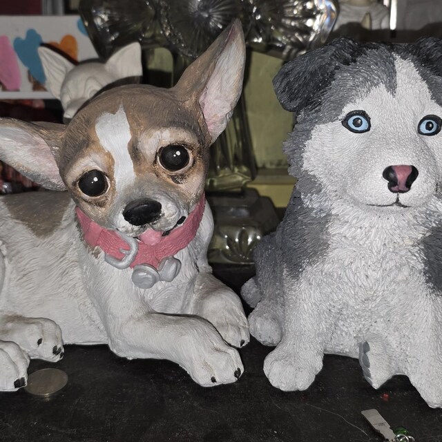 Siberian Husky Statue *memorial Dog Figurine *pet Loss Sculpture