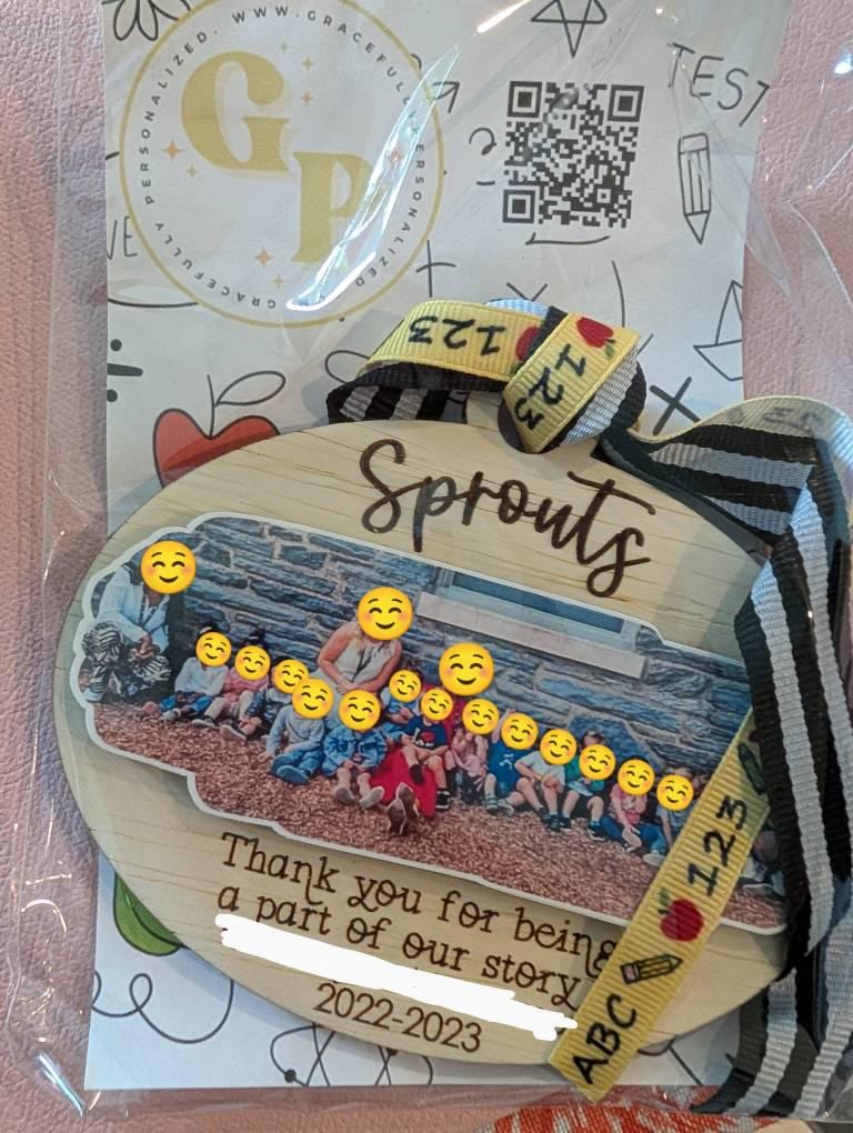 Class Picture Ornament, Gift for Teacher from Classroom, Gift from Classroom, Personalized Teacher Gift, Gift from Students