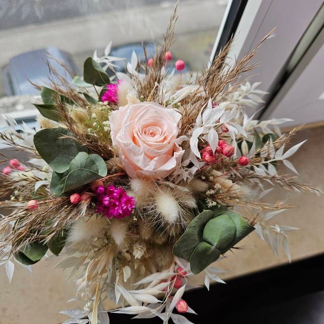 HOMSFOU Porta Bouquet Sposa In Schiuma - Maniglia Per Fiori Matrimonio, Decorazione Nuziale - Foto 4