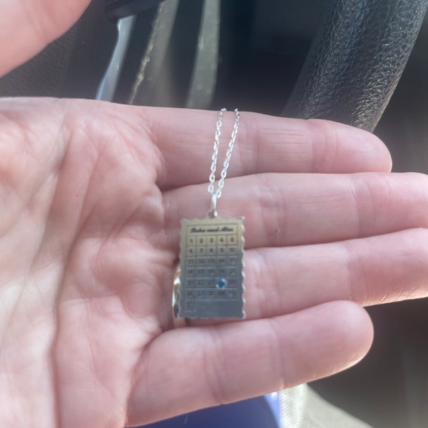 Calendar Birthstone Necklace By Caitlyn Minimalist Engraved Birthday calendar-birthstone-necklace-by-caitlyn-minimalist-engraved-birthday