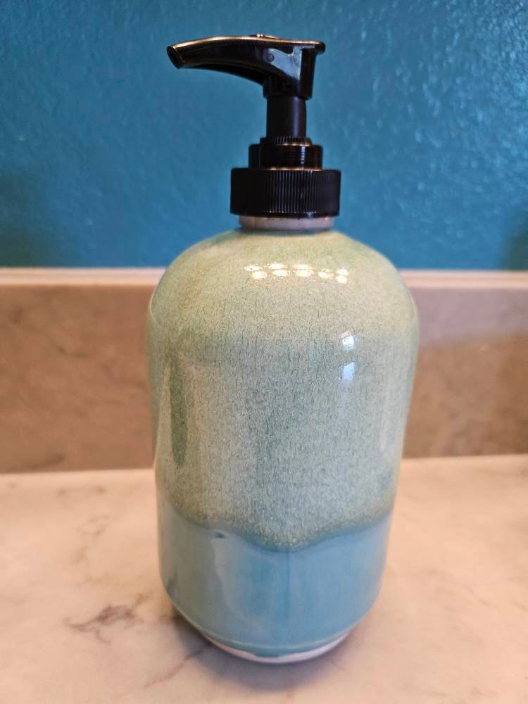 Stoneware Soap Dispenser,  Soap Dispenser With Pump, Handmade Soap Dispenser, Ceramic Soap Dispenser,  Bathroom Decor