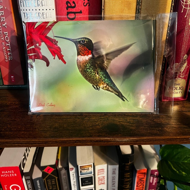 RUBY-THROATED HUMMINGBIRD Ready to Hang Print - Etsy