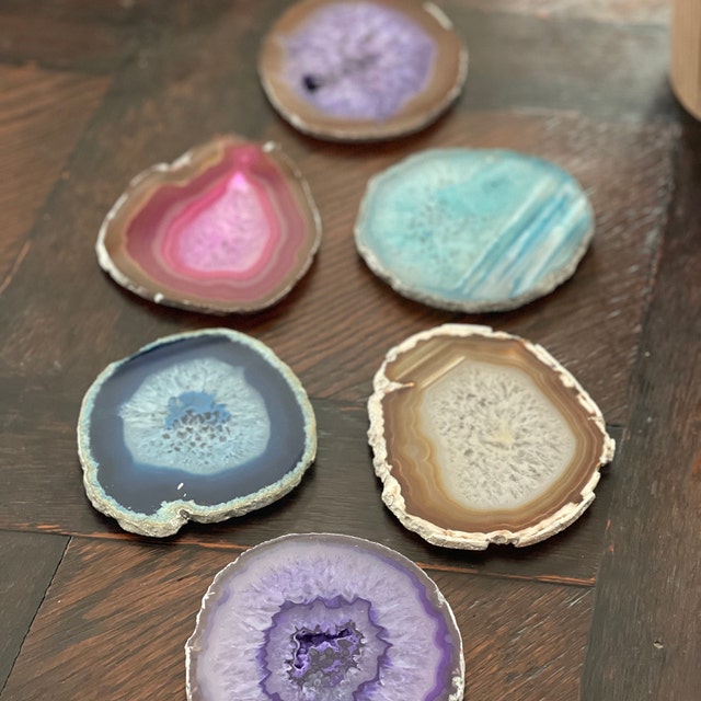 Agate home goods jewerly and wedding decor by 309DesignsCo on Etsy