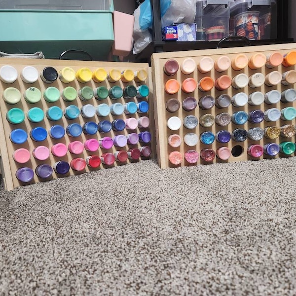 Acrylic Craft Paint Organizer, Storage for Craft Supplies Artist Supply ...