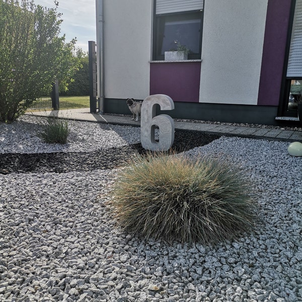 Gießform ZAHL / BUCHSTABE / ZIFFER Riesig Betongießform Beton Styrodur