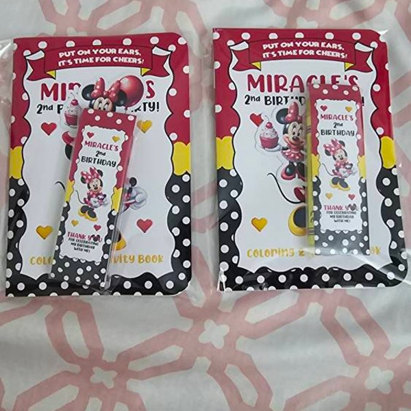 Mickey Mouse Inspired Party Favor Coloring Books Packets Coloring Party ...