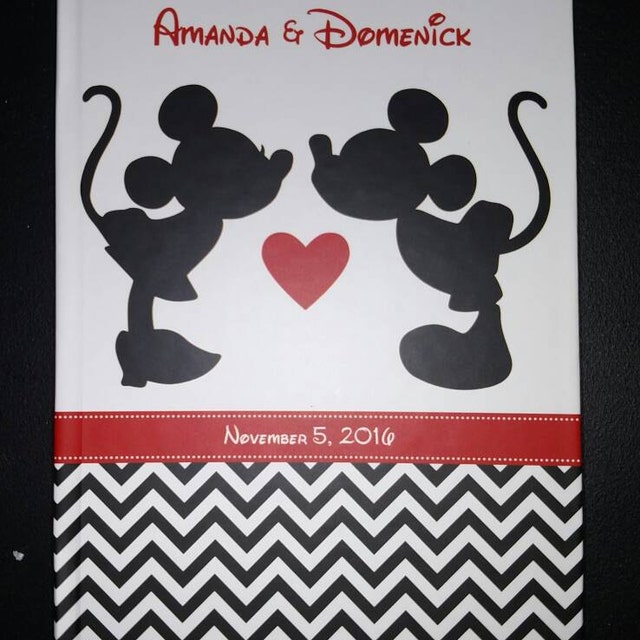 Disney Wedding Guest Book. Disney honeymoon journal. Etsy
