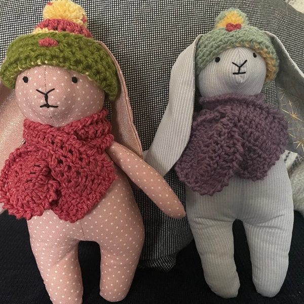 Basic Bunny PDF Sewing Pattern | DIY Linen Rabbit Sewing Tutorial ...