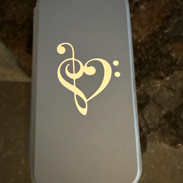 Music Heart Custom Vinyl Decal Sticker - Choose Your Color and Size - Etsy