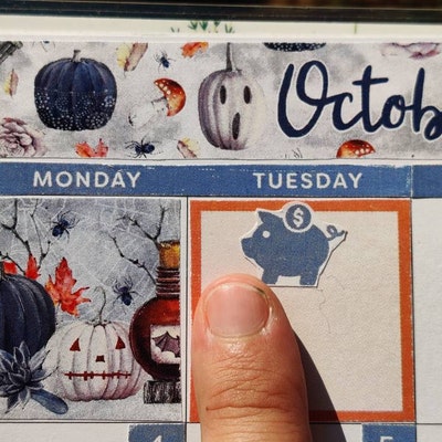 Printable October Stickers Kit, Happy Planner October Monthly Kit ...
