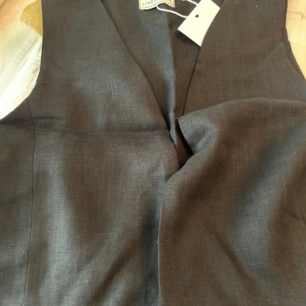 Linen Vest Women/ Linen Top Front Ties/ Vest for Women/ Linen Vest With ...