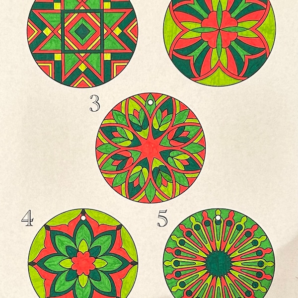 Part 2-mandalas for Meditative Coloring: 10 Mindfulness Coloring Pages ...