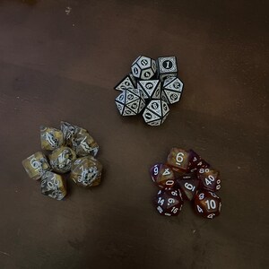Runes RPG Dice Set / Dice for Dnd / Standard Dice for D&D, Dungeons and ...