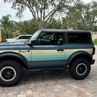 Ford Bronco (2 Door) - 3M Vinyl Wrap Vintage Woody Graphics Kit - Woody