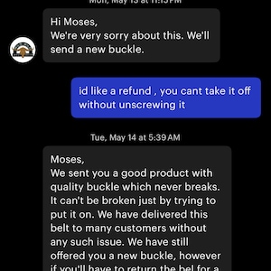 Moses added a photo of their purchase