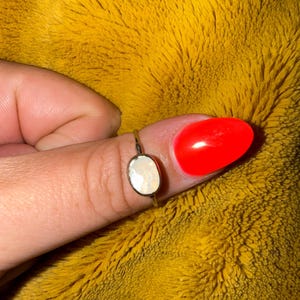 Customer photo from Raexo, Rainbow Moonstone Ring in for Women, June Birthstone