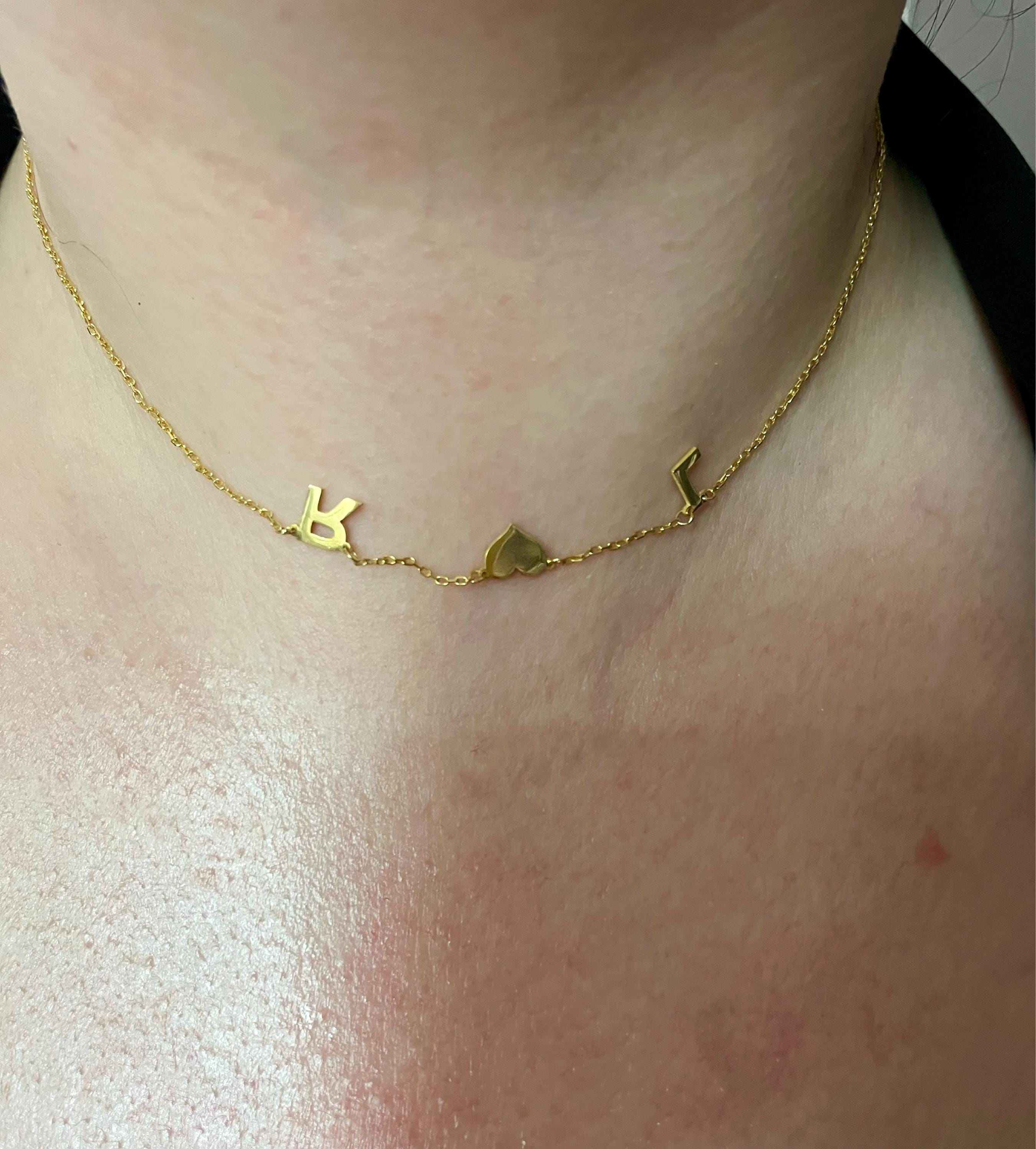 14K GOLD NAME NECKLACE, Personalized Necklace, Minimalist Necklace with Name, Initial Necklaces, Necklace for Women