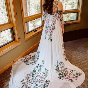 floral embroidered lace maxi dress reviews World of Possibilities Ivory Floral Lace Maxi Dress main image 0