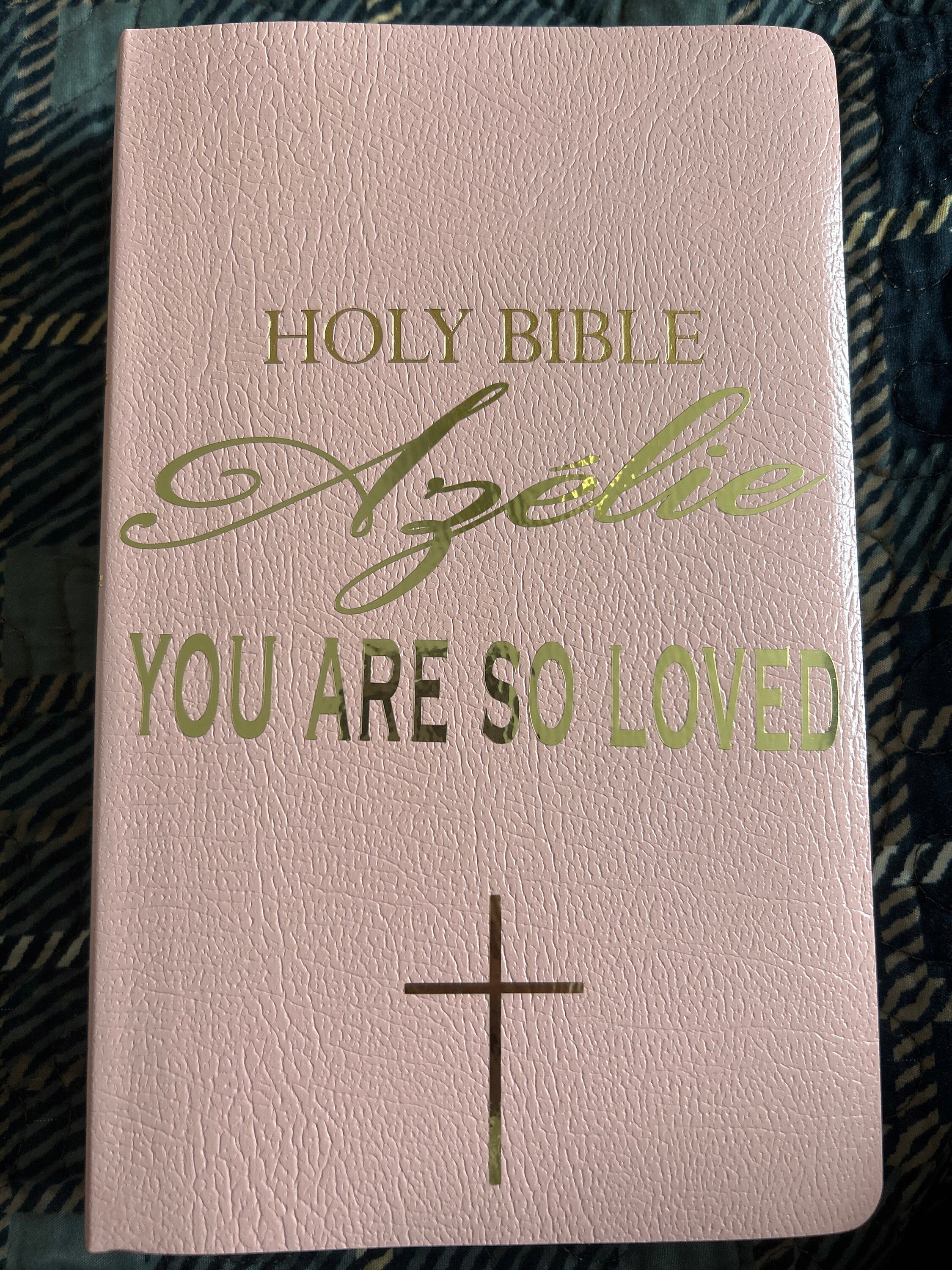 Personalized Bible Custom KJV/NKJV/NIV| Gift Holy Bible| Faux Leather King James Version|Baptisms|Weddings|Christenings|First Holy Communion