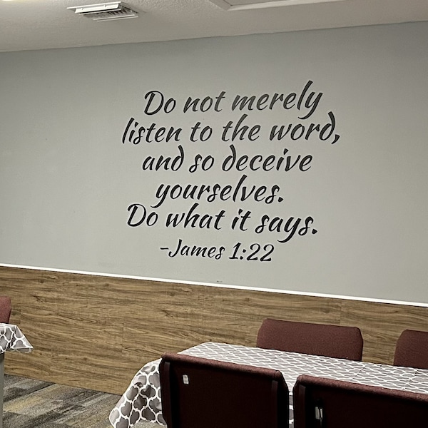 Custom Bible Verse Wall Decal: Personalized Scripture Vinyl Art - Etsy