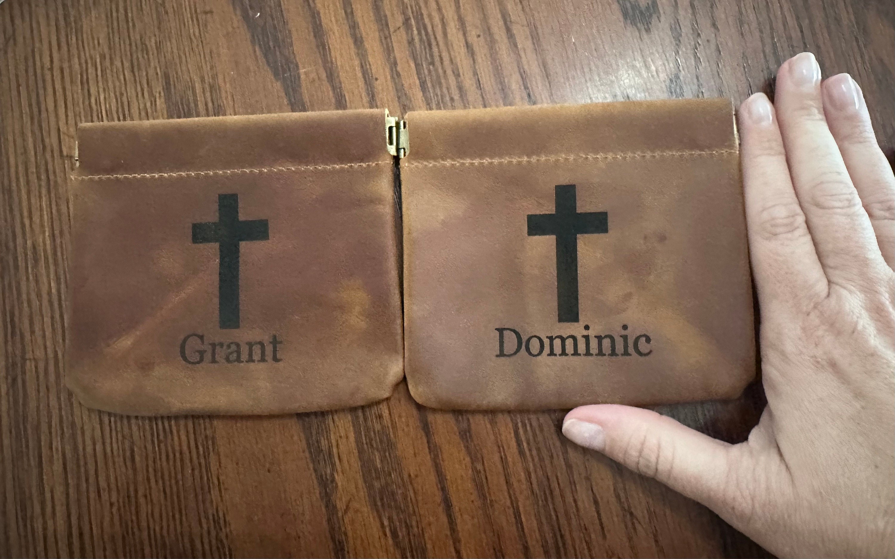 Personalized Leather Rosary Pouch | Perfect 1st Communion and Confirmation Gift, Valentine&#39;s day gifts