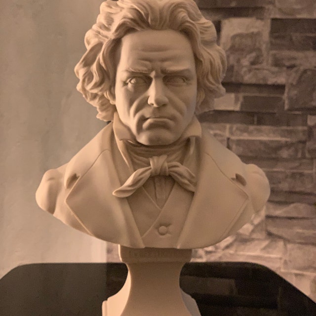 ベートーベン胸像彫刻 - 音楽家像 - アンティーク像 - 大理石の完璧な