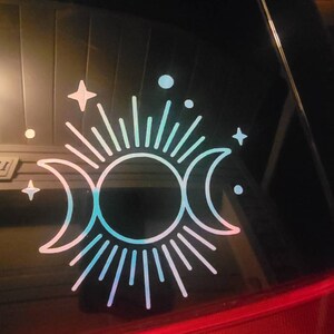 Triple Goddess With Triquetra Vinyl Sticker - Wicca Pagan Celtic Decal For Car, Laptop, Window - View #4