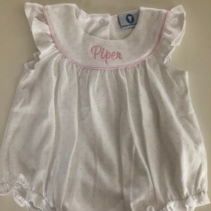Blue Long sleeve Pima Mini Gingham Bubble