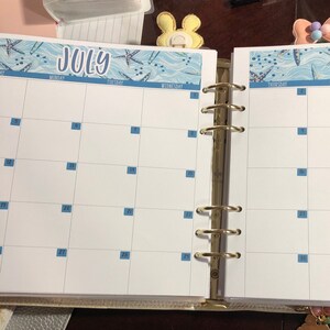 EC 7x9 JULY Monthly Kit Planner Stickers 2020 - Etsy