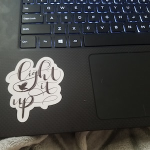 Danika F Crescent City Light It Up Book Vinyl Decal - 5 Inch Car & Laptop Sticker