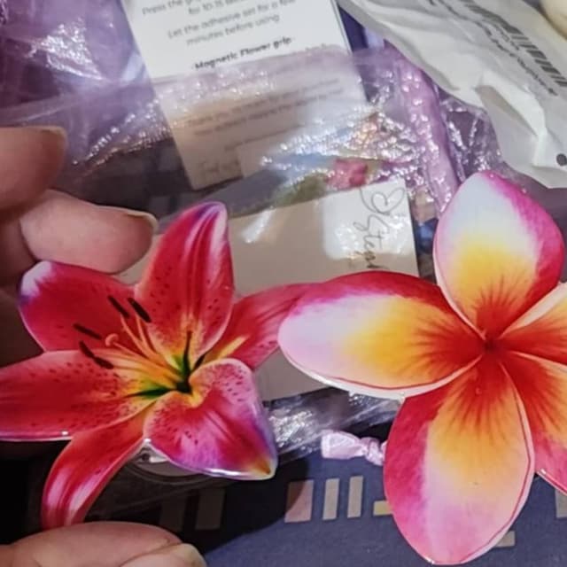 Plumeria Flower Phone Grip|phone Accessory |flower Grip