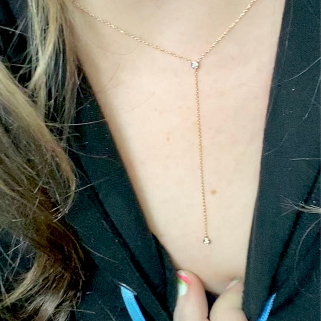 14K Gold Airplane Necklace | Travel Jewelry | Mazi + Zo 16-inch Chain
