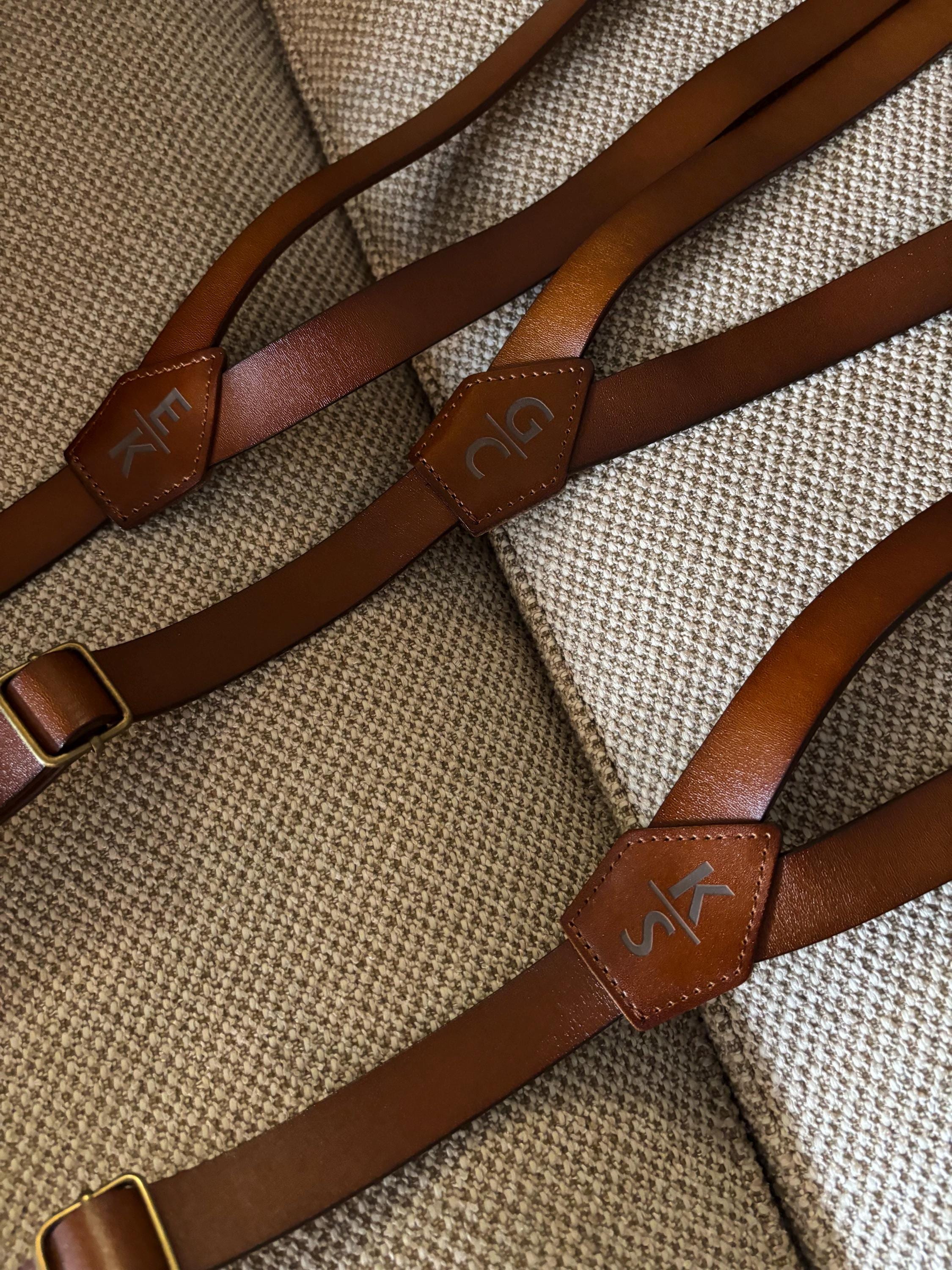 Genuine leather suspenders men brown suspenders Wedding Suspenders Mens Suspenders Groomsmen Suspenders Rustic Suspenders Rustic Wedding