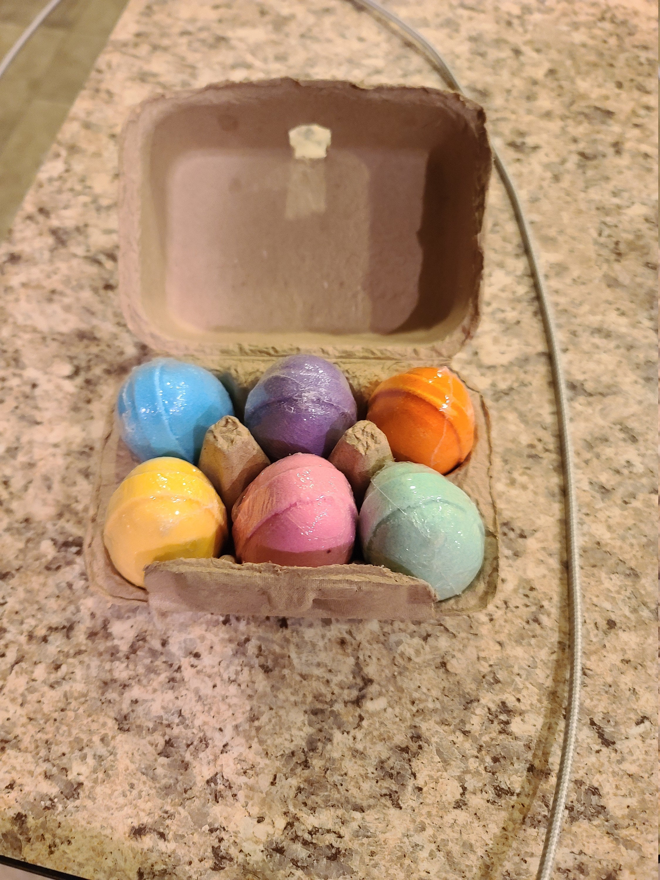 Easter Egg Bath Bombs, Rusted Acre Soap Co, Handmade Gifts for Kids, Easter Basket Fillers, Kids Bath Bombs, Fun Bath Bombs