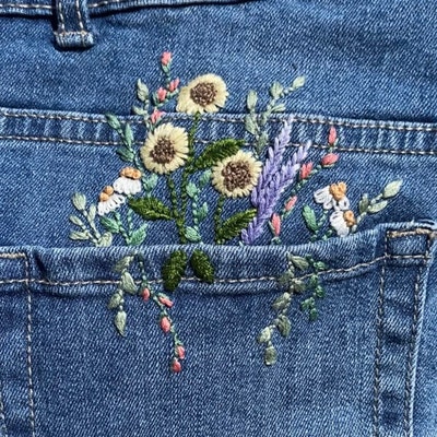 A Pocket Full of Posies Embroidery PDF & Pattern - Etsy