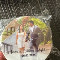 EDIBLE Photo Wedding Cocktail Toppers/custom Wedding Reception Drink ...
