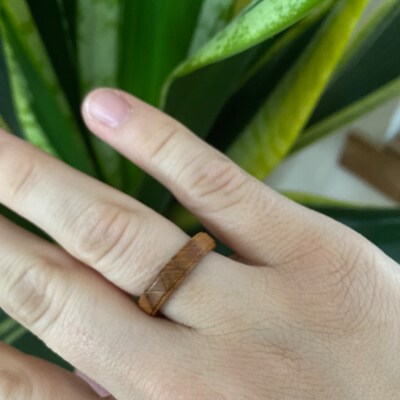 CHICNET Holzohrstecker Mit 925er Sterlingsilber - 8mm Kegel In Verschiedenen Holzarten