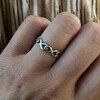 Minimalist Simple Solitaire Ring Round Cubic Zirconia Soliatire Wedding
