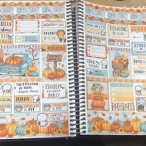 Printable Halloween Planner Stickers, Fall Planner Stickers Kit ...
