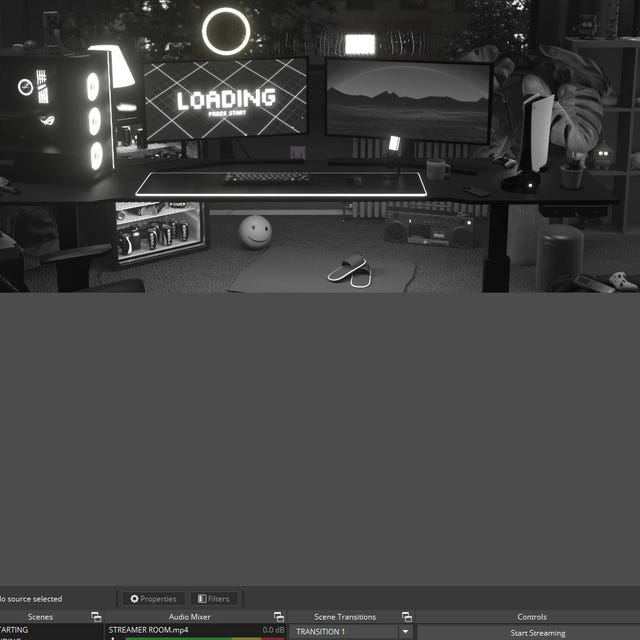Animated DARK Stream overlays package for Twitch, Youtube, OBS, Streamlabs in topographic dark style