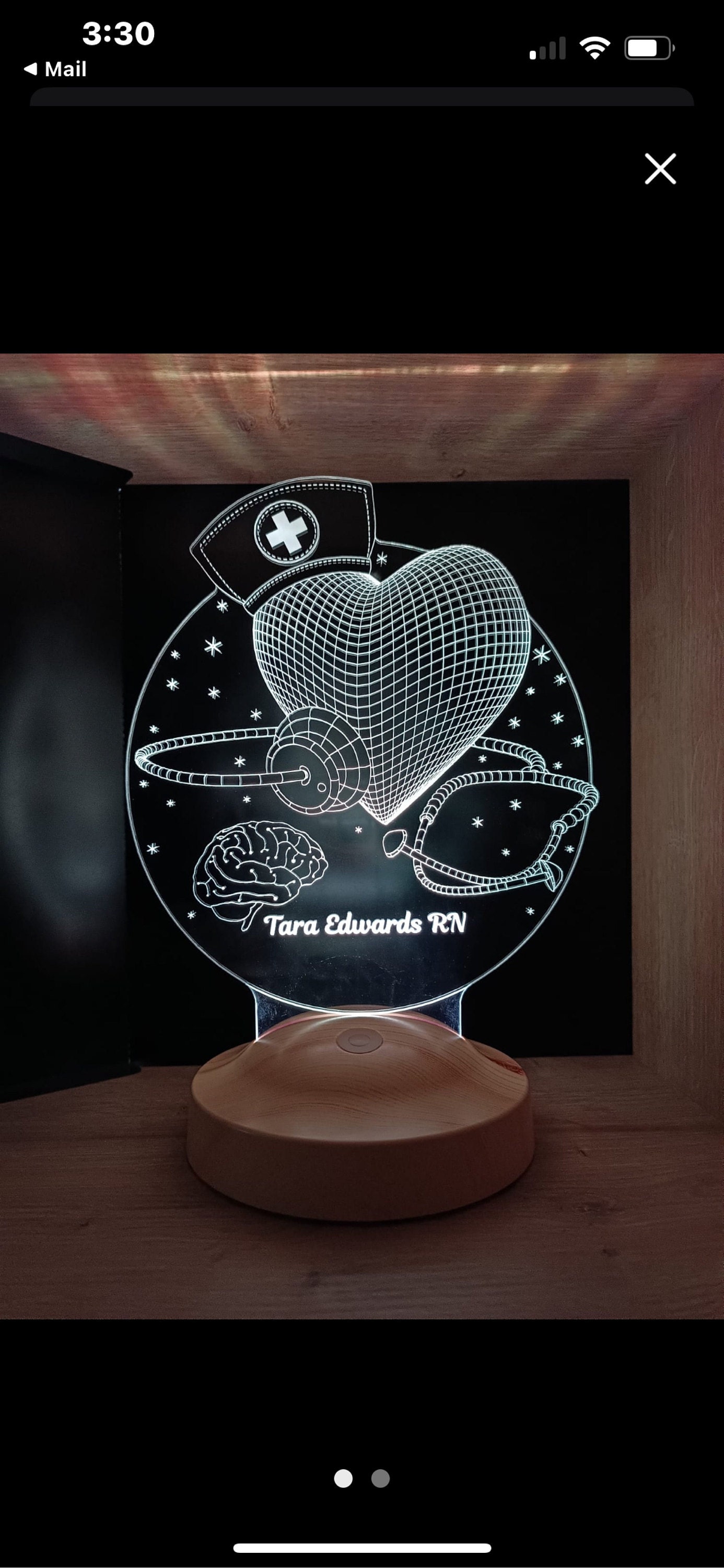 Unique Gift for Nurse, Best Nurse as a 3D Lamp, Thank You Gift for Nurse, Personalized Gift, Perfect for Clinic Office, Graduation Gifts