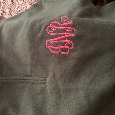 FREE Shipping Monogram Pullover Personalized Quarter Zip - Etsy