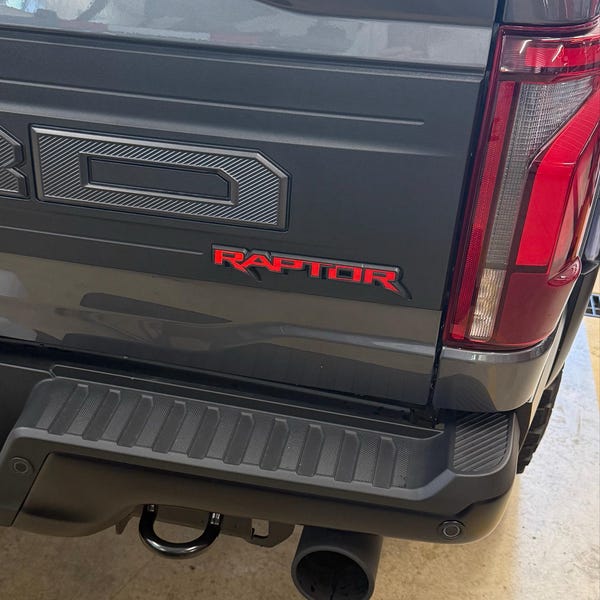 2024-2025 Ford Ranger Raptor Grill Letters Outlines - Vinyl Decals ...