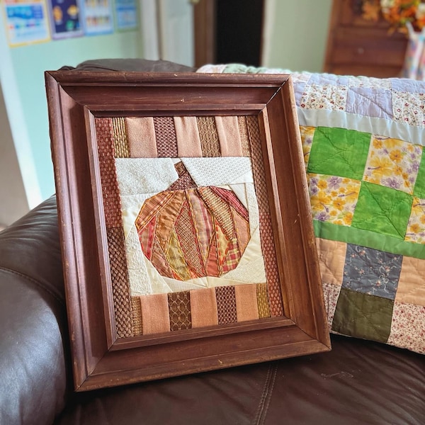 Pumpkin Paper Pieced Autumn Quilt Block Pattern - Etsy