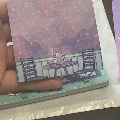 Tea Time Aesthetic Cute Kawaii Sticky Note - Etsy