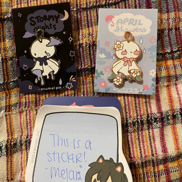 Teru Teru Bozu Large Hard Enamel Pin - Etsy